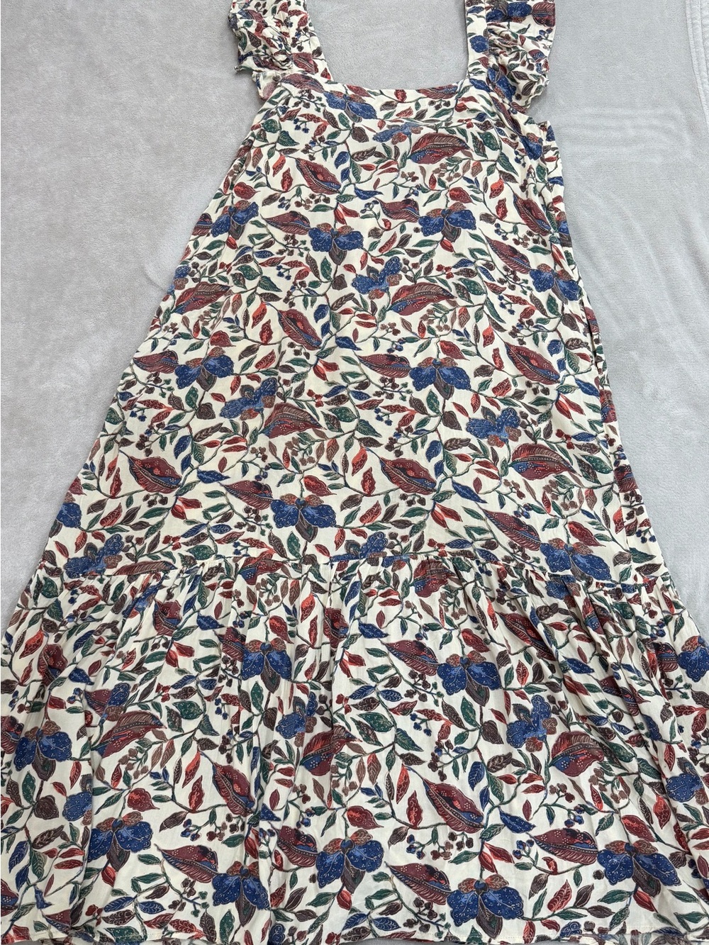 House of Harlow 1960 Floral Ruffle Maxi Dress M - Picture 2 of 12